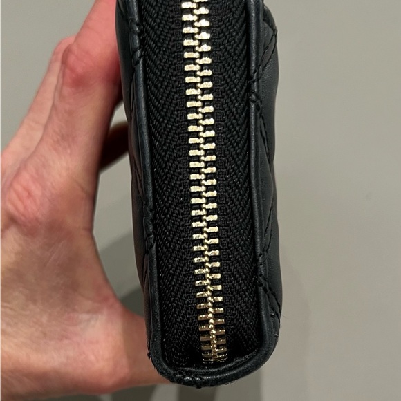 NWOT Kate Spade Natalia Continental Quilted Large Leather Black Zippered Wallet - Picture 3 of 7